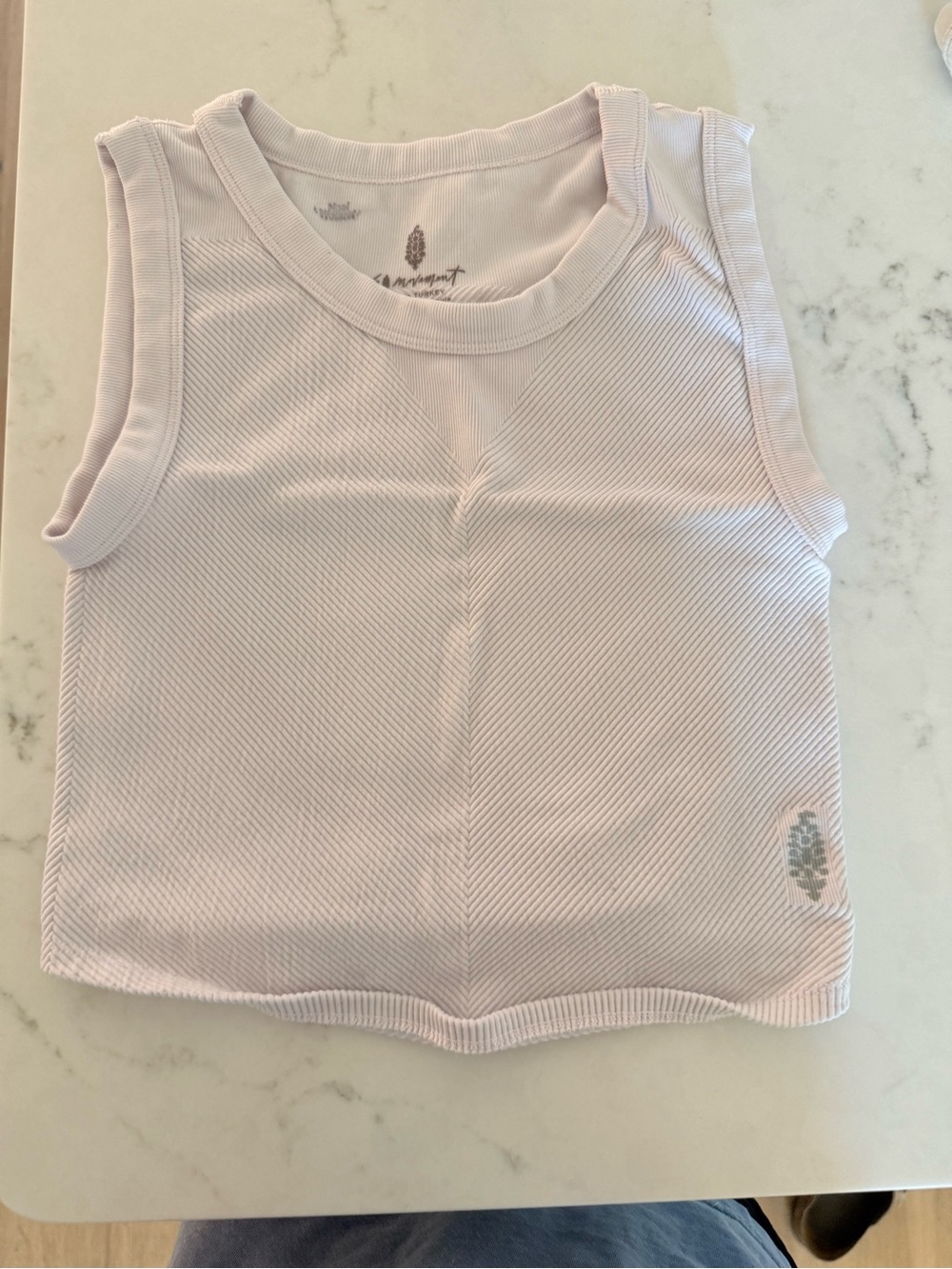 Kids Ribbed Tank Top - Light Pink